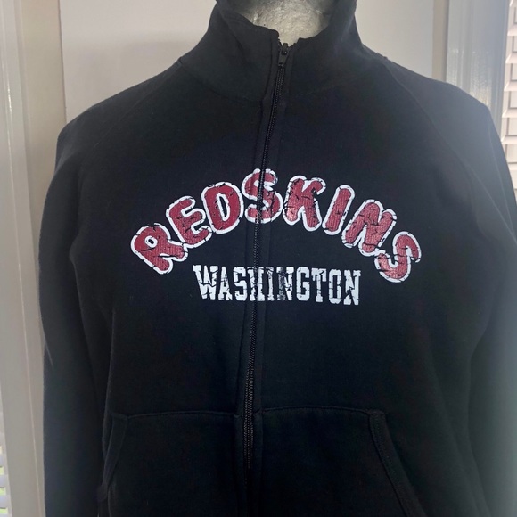 NFL Washington Redskins zip up L Med Blk - Picture 1 of 14